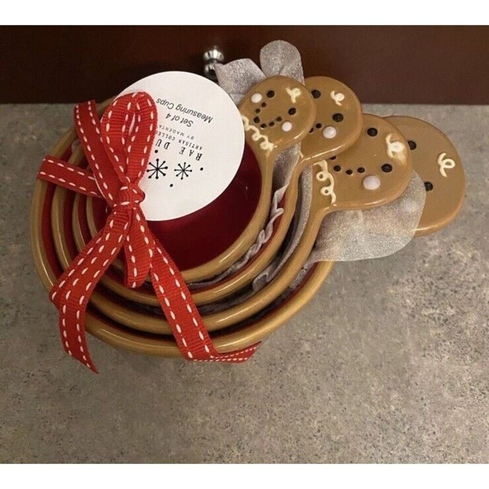 Rae Dunn Christmas‎ Gingerbread Measuring Cups New